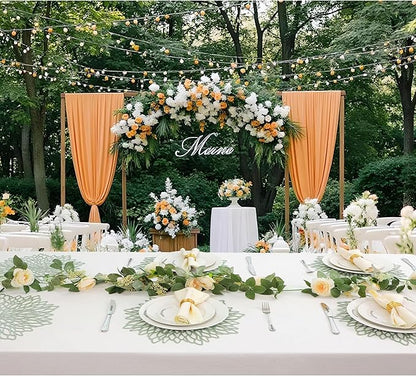 Snowkingdom Sage Green Placemats Set of 8, Round Pressed Vinyl Leaf Washable Place Mats 15 Inch Dinning Floral Table Mats for Wedding Birthday Baby Shower Easter Christmas Holiday Party Decorations