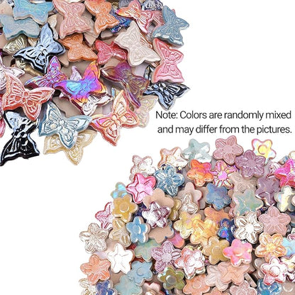 1.5 lb Ceramic Tiles for Mosaics - (Irregular, Flower & Butterfly Mix), Ceramic Mosaic Tiles for Crafts, DIY Art Project & Home Decor