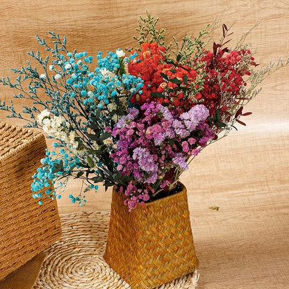 Layhit 4 Pack Large Size Boho Dried Flower Bouquet 15-17 Inch Wedding Handmade Dry Flowers for Vase Crafts DIY Photo Boutonniere for Men Floral Plant for Bridesmaid Gift Birthday Decor(Babysbreath)
