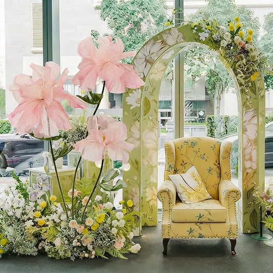 Giant Flowers Backdrop Decor, Jumbo Artificial Silk Flowers for Wedding Ceremony, Christmas Party Banquet, Birthday Home Decor Professional Event Photography Styling