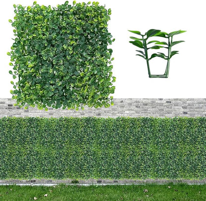 Grass Wall Panel Greenery Wall Artificial Grass Backdrop 10 * 10in 12Pcs Decorative Background Wall for Outdoor Interior Decor Hedge Wall for Garden Party Wedding Backdrop