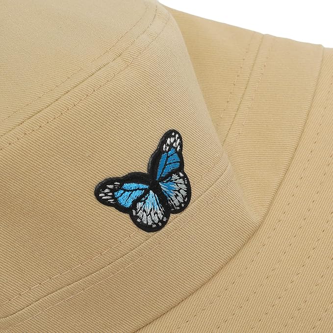 ZLYC Unisex Fashion Embroidered Bucket Hat Summer Fisherman Cap for Men Women