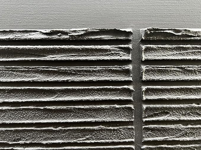 Hand-Painted 24x48 inch Black Abstract Wall Decoration Oil Painting Thick Texture Minimalist Art Home Wall Decoration Painting