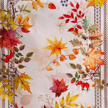 Maison d' Hermine Table Runner 100% Cotton Single Layer Table Runners 36 inches Long for Thanksgiving Christmas Decorations Home Kitchen Dining Party Wedding (Amarante, 14.5" x 36")