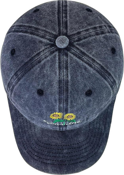 Sunshine Flower Trucker Hat Sun Baseball Cap for Women Snapback Adjustable Hats Gift