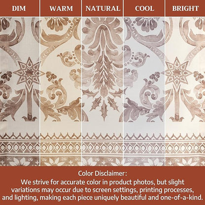 Maison d' Hermine Table Runner 100% Cotton Double Layer Table Runners 72 inches Long for Thanksgiving Christmas Decorations Home Kitchen Dining Party Wedding (Allure, 14.5" x 72")
