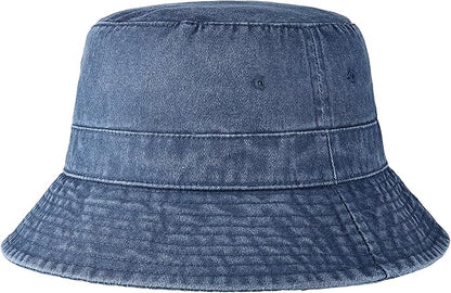 Hot Summer Bucket Hat - Trendy Cotton Sun Hat for Beach, Golf, Fishing - Fun Outdoor Vacation Boonie for Men and Women