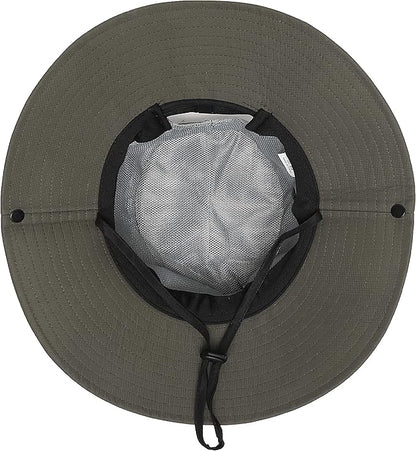 Womens Summer Sun Hat Beach Hat Wide Brim Outdoor UV Protection Hat Foldable Cool Mesh Ponytail Bucket Hat
