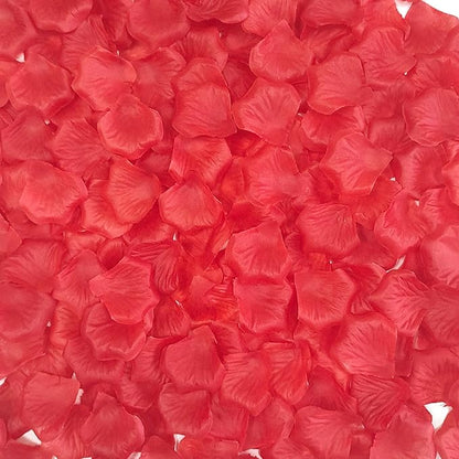 1500 PCS Separated Artificial Red Rose Petals for Romantic Night for her Set,Faux Red Flower Petals for Flower Girl Weddings Valentine Day Party Romantic Decoration(Ready-to-use)