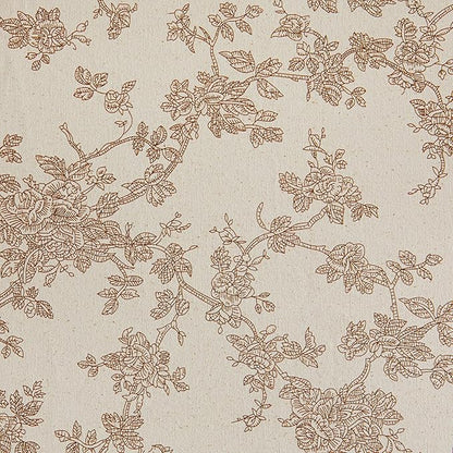 100% Cotton French Pastoral Table Runners, 13x72 Inch Brown Farmhouse Table Runners 72 Inches Long, Vintage Flowers Print Home Decors