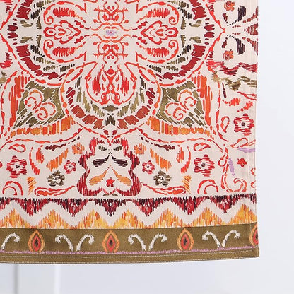 Maison d' Hermine Table Runner 100% Cotton Double Layer Table Runners 72 inches Long for Thanksgiving Christmas Decorations Home Kitchen Dining Party Wedding (Damask, 14.5" x 72")
