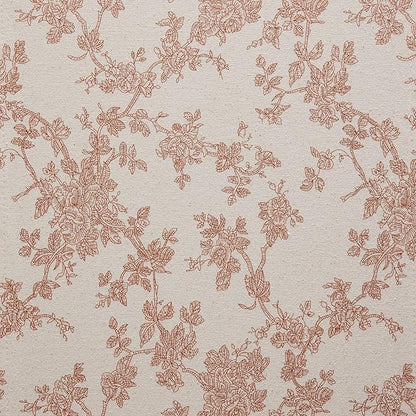 100% Cotton French Pastoral Table Runners, 13x90 Inch Terracota Farmhouse Table Runners 90 Inches Long, Vintage Flowers Print Home Decors