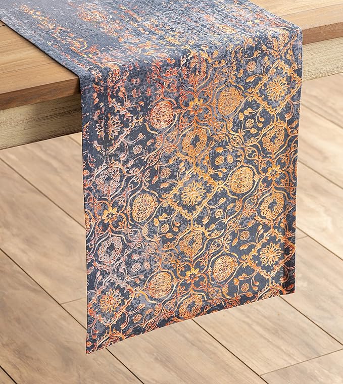 Maison d' Hermine Table Runner 100% Cotton Single Layer Table Runners 36 inches Long for Thanksgiving Christmas Decorations Home Kitchen Dining Party Wedding (Imperfection, 14.5" x 36")