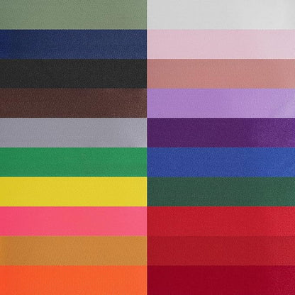 LIUYAXI 20 Colors Rainbow Ribbon Solid Color Assortment Double Face Satin Ribbon for Gift Wrapping Happy Birthday Wedding Party Decorations 1 1/2" X 5 Yard Each Total 100 Yds Per Package