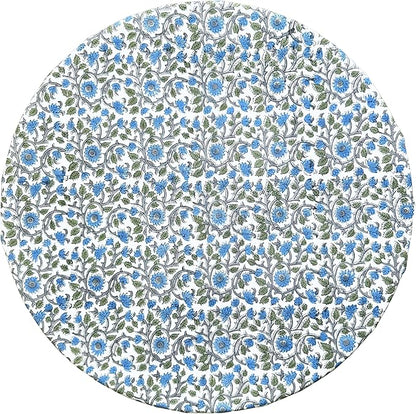 ATOSII Cotton Tablecloth Lake Como 90" Inches Round