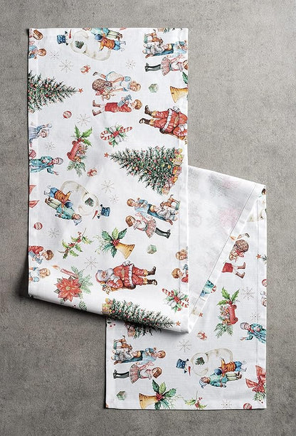 Maison d' Hermine Table Runner 100% Cotton Double Layer Table Runners 72 inches Long for Thanksgiving Christmas Decorations Home Kitchen Dining Party Wedding (Chromo, 14.5" x 72")