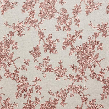 100% Cotton French Pastoral Table Runners, 13x36 Inch red Farmhouse Table Runners 36 Inches Long, Vintage Flowers Print Home Decors