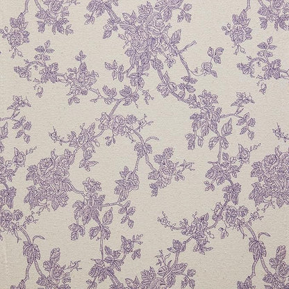 100% Cotton French Pastoral Table Runners, 13x36 Inch Purple Farmhouse Table Runners 36 Inches Long, Vintage Flowers Print Home Decors
