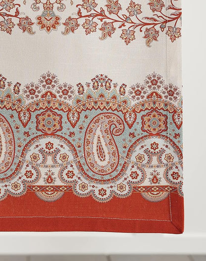 Maison d' Hermine Table Runner 100% Cotton Single Layer Table Runners 72 inches Long for Thanksgiving Christmas Decorations Home Kitchen Dining Party Wedding (Cachemire, 14.5" x 72")