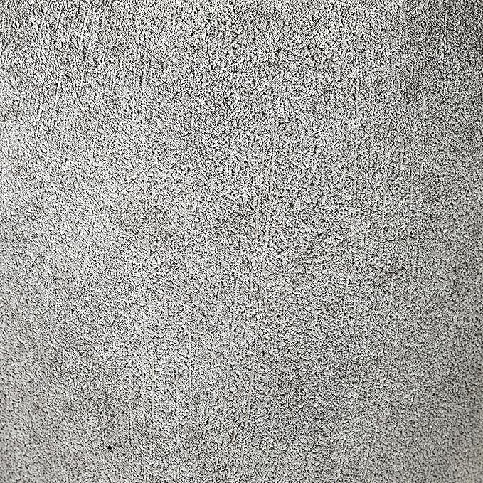 Tall Grey Stone Vase-Premium Ceramic-Rustic Concrete Effect-Organic Shaped Large Floor Standing Flower Container-Fade-Resistant Durable Pottery-Natural Speckled Finish-Home Decor [8.5'' W x 13'' H]