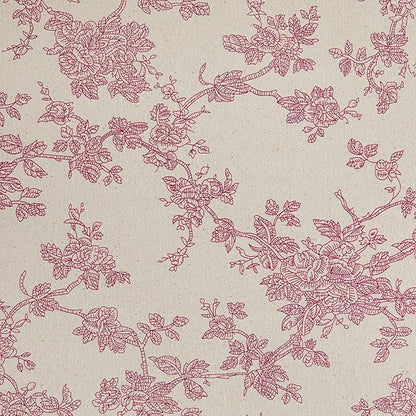 100% Cotton French Pastoral Table Runners, 13x72 Inch Pink Farmhouse Table Runners 72 Inches Long, Vintage Flowers Print Home Decors
