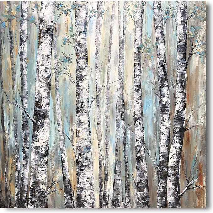 Yihui Arts Abastract Forest Canvas Wall Art Tree Artwork Pictures for Living Room Bedroom and Office Decor