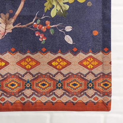 Maison d' Hermine Table Runner 100% Cotton Single Layer Table Runners 36 inches Long for Thanksgiving Christmas Decorations Home Kitchen Dining Party Wedding (Kelim - Infinity, 14.5" x 36")